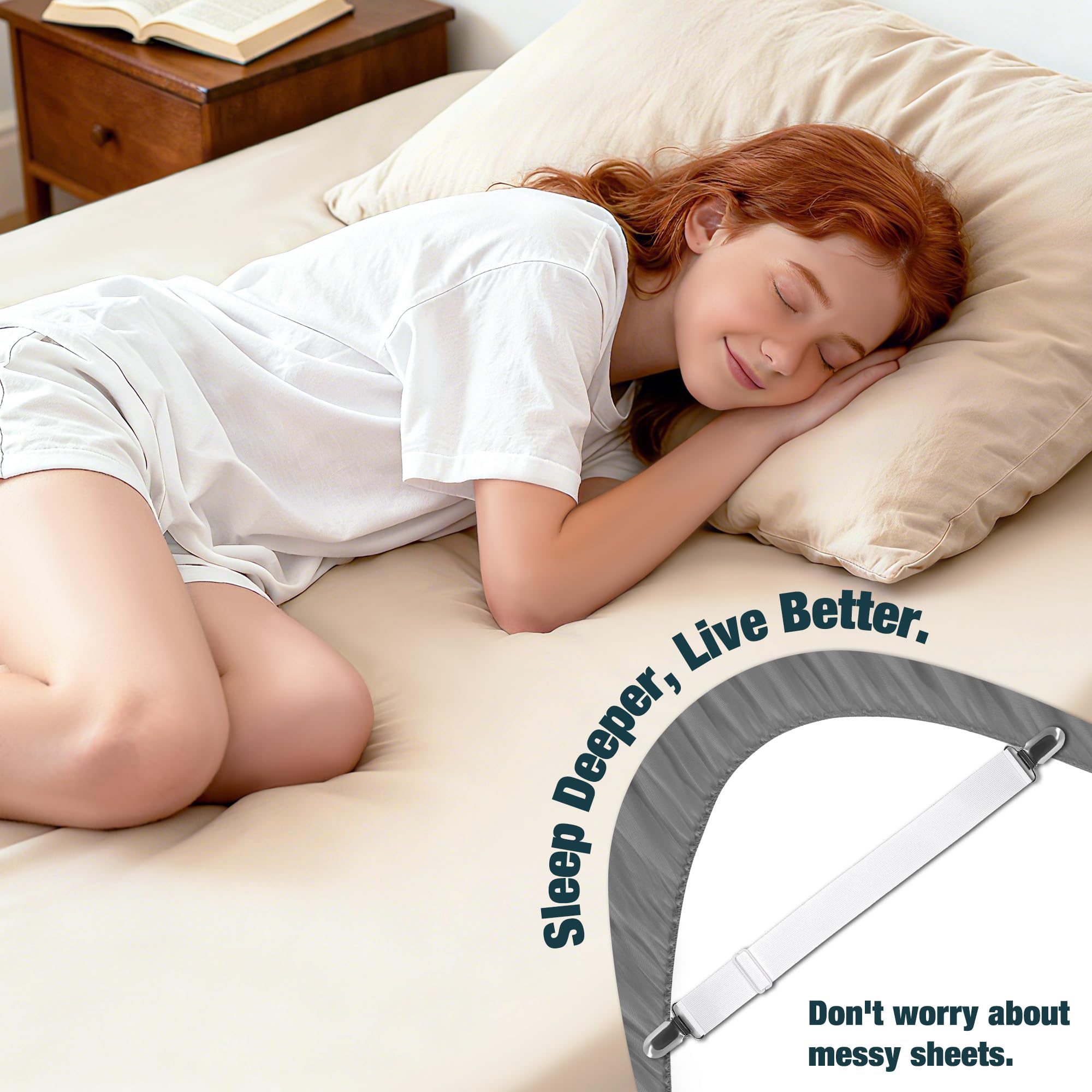 Adjustable Bed Sheet Fasteners