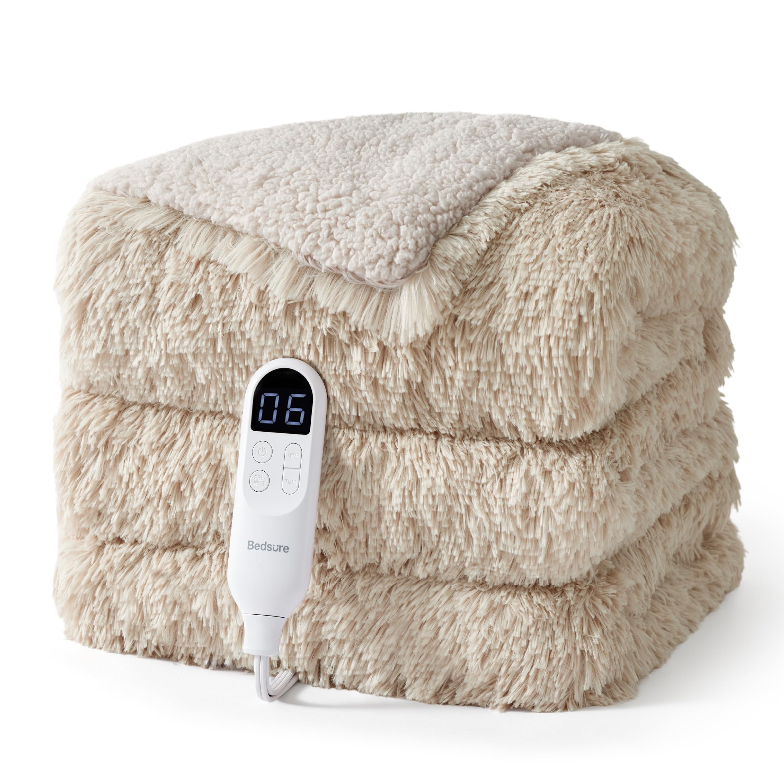 Bedsure Heated Blanket with Preheate Function