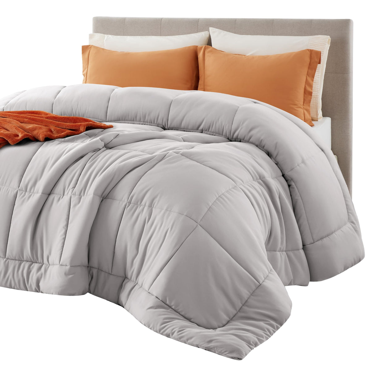 Bedsure Comforter Duvet Insert, Quilted Bedding Blanket, Oeko-TEX