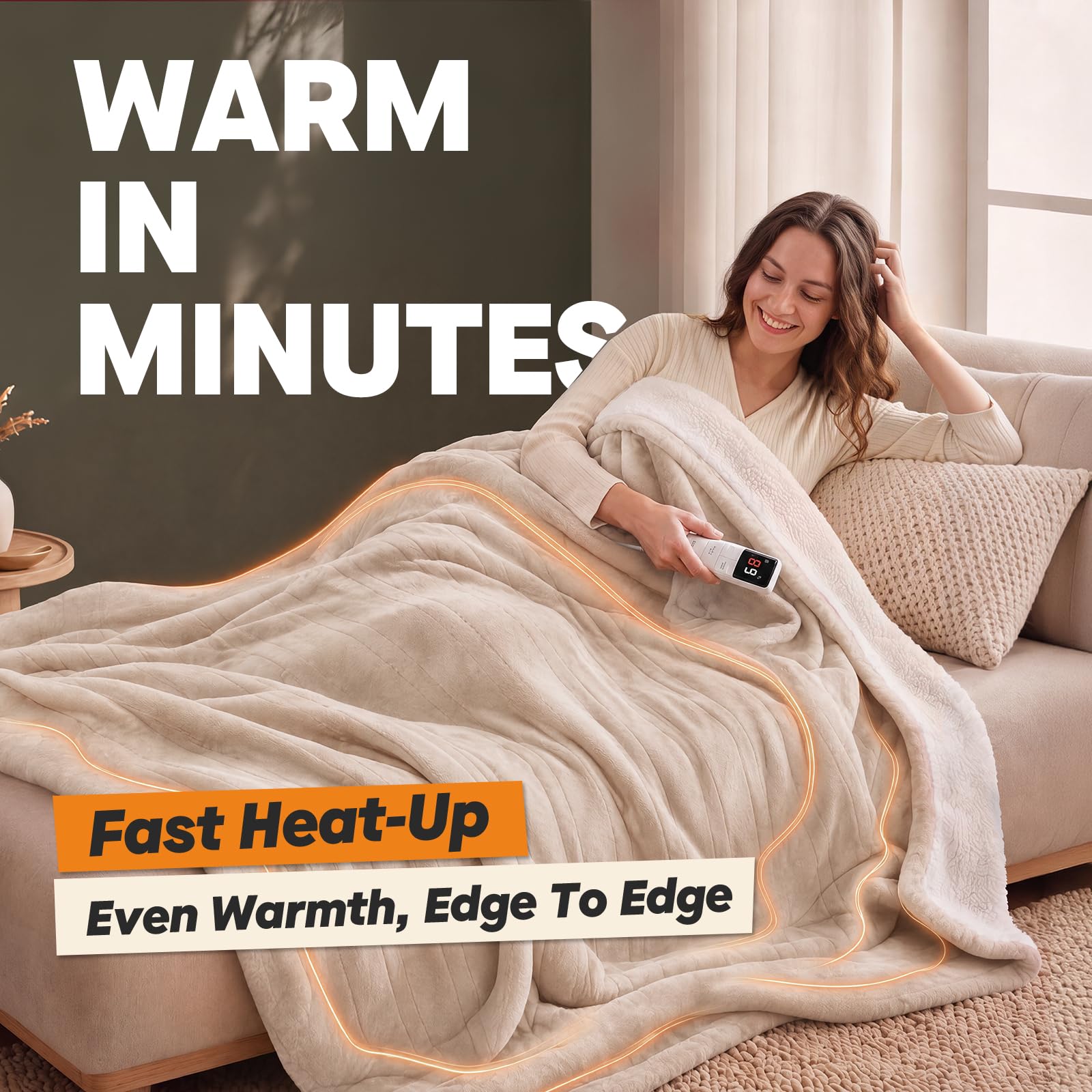 Electric Heated Throw Blanket