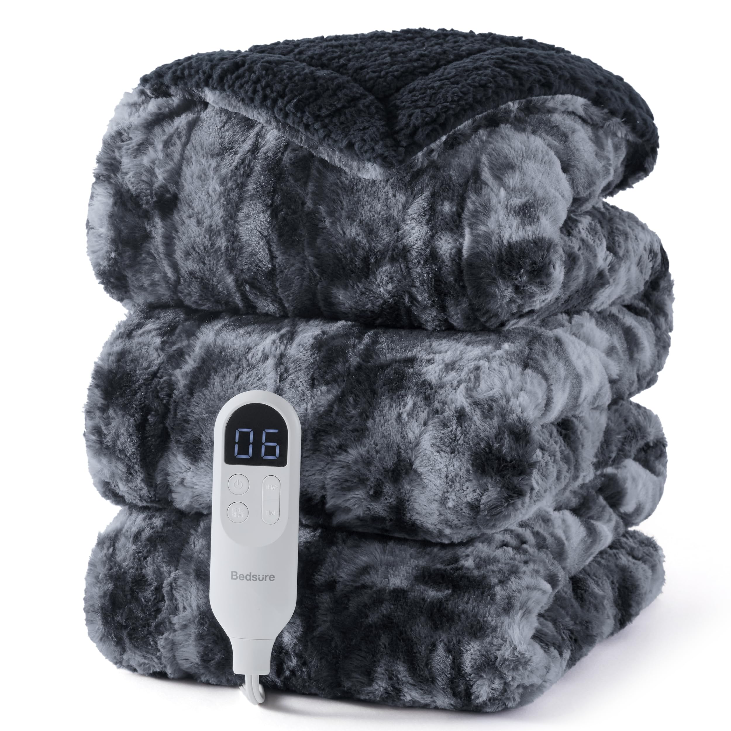 Bedsure Heated Blanket with Preheate Function
