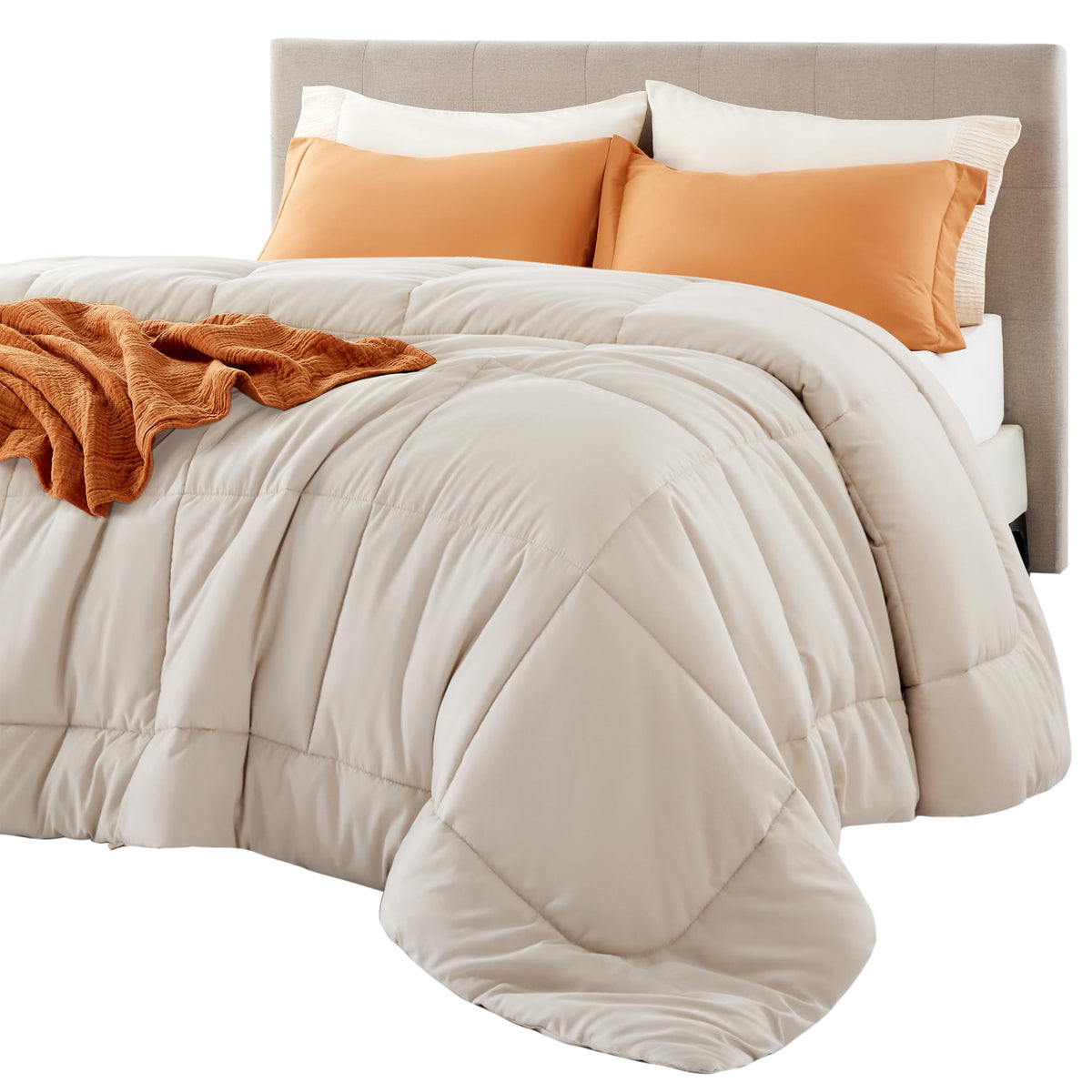 Bedsure Comforter Duvet Insert, Quilted Bedding Blanket, Oeko-TEX