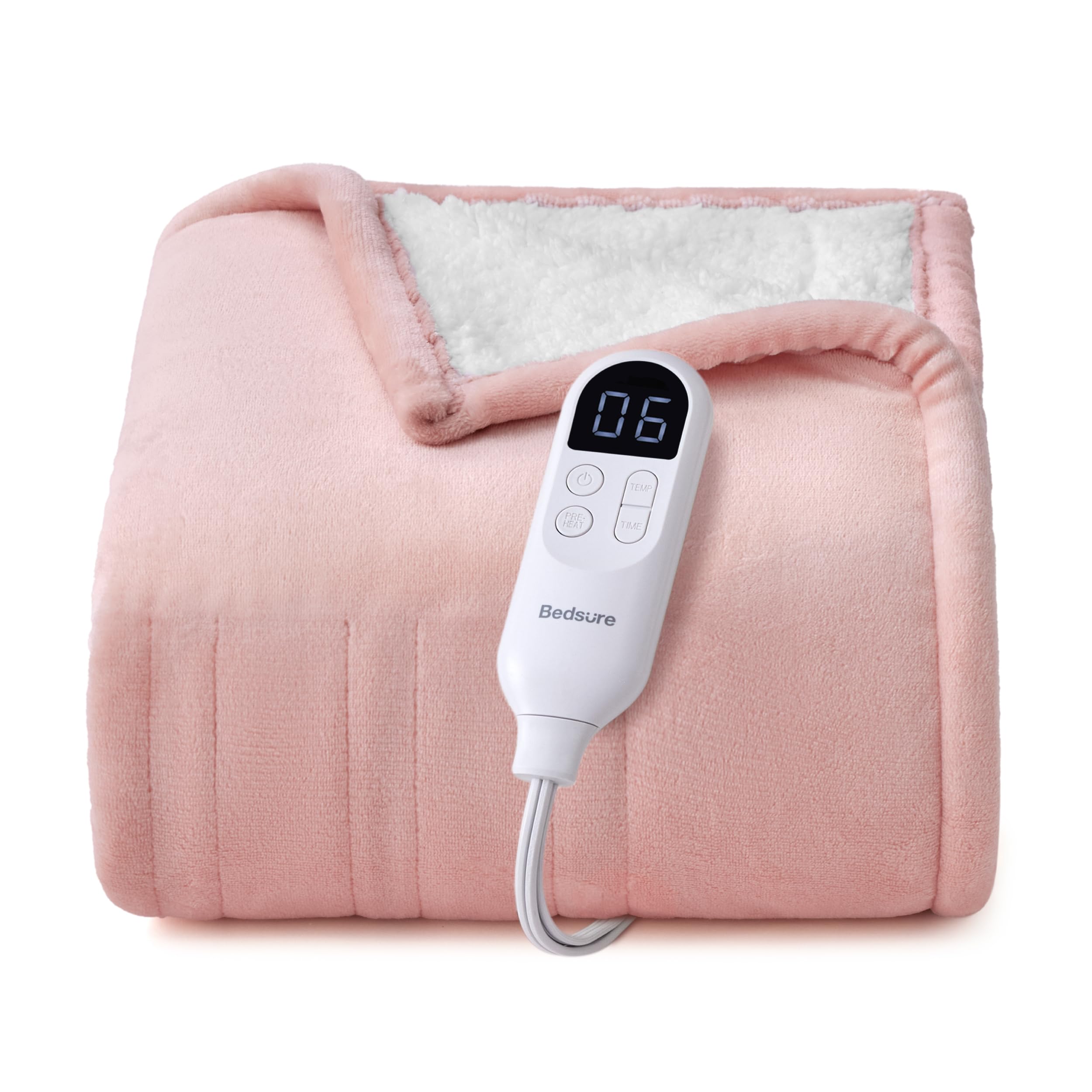 Bedsure Heated Blanket with Preheate Function
