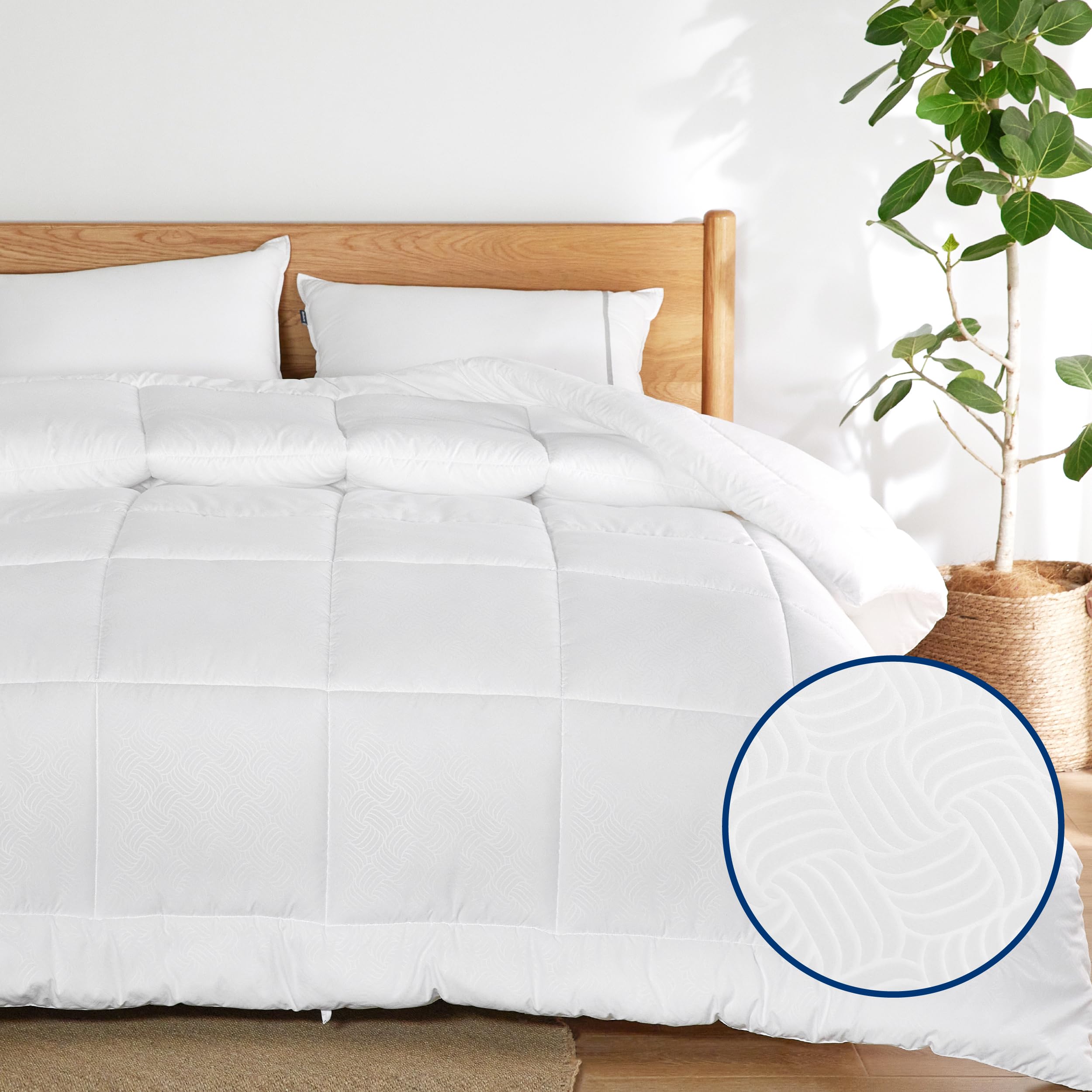 Bedsure Comforter Duvet Insert, Quilted Bedding Blanket, Oeko-TEX