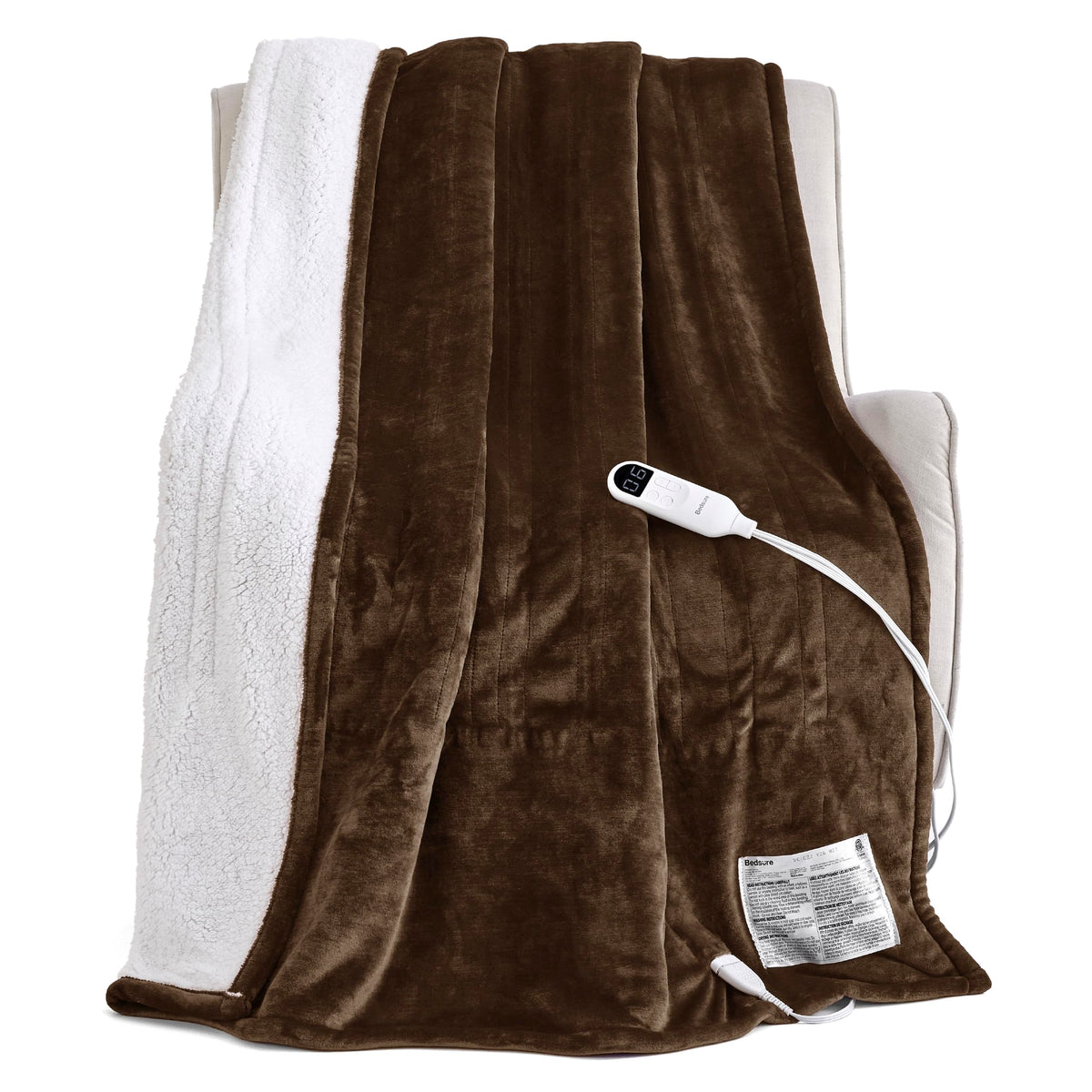 Bedsure Heated Blanket with Preheate Function
