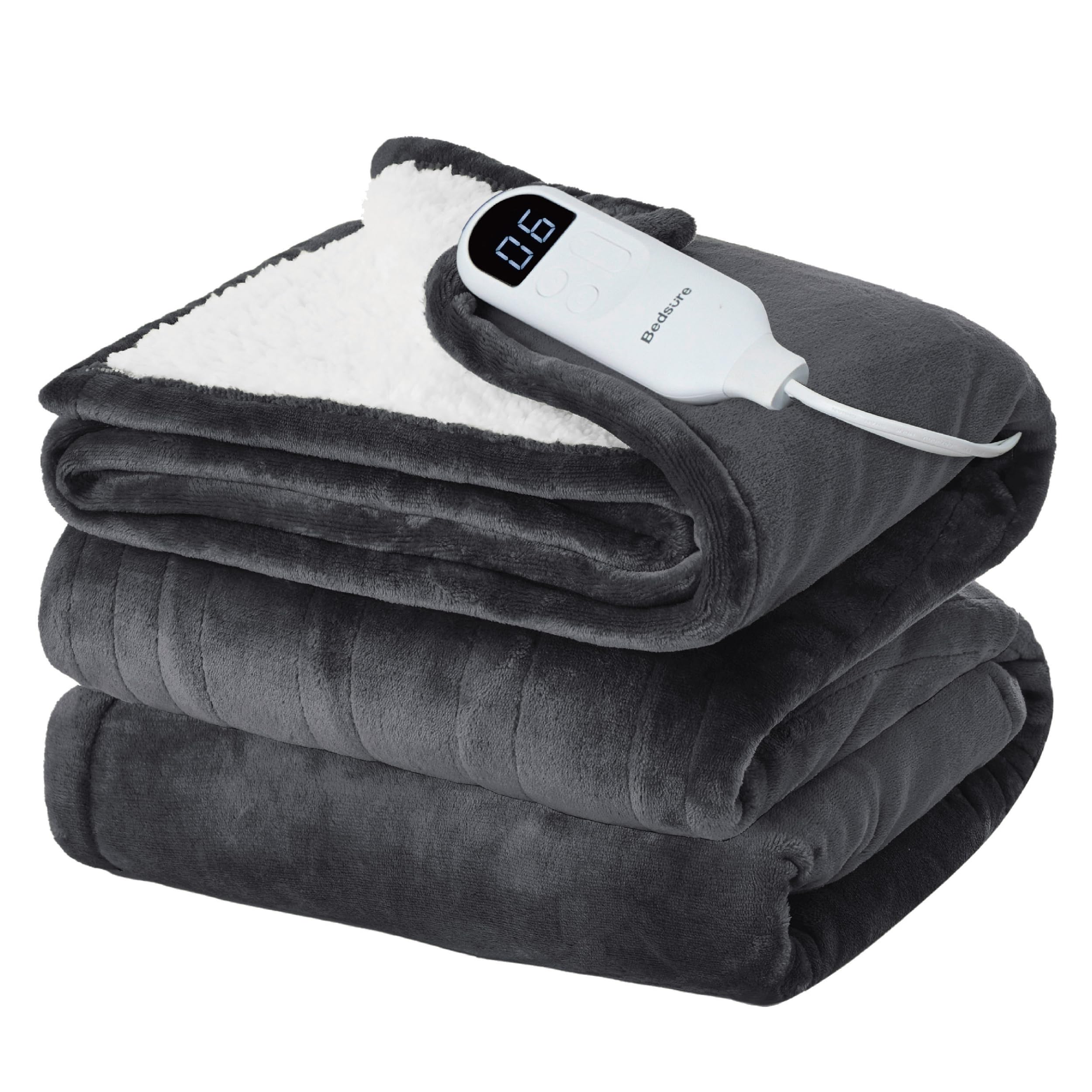 Bedsure Heated Blanket with Preheate Function