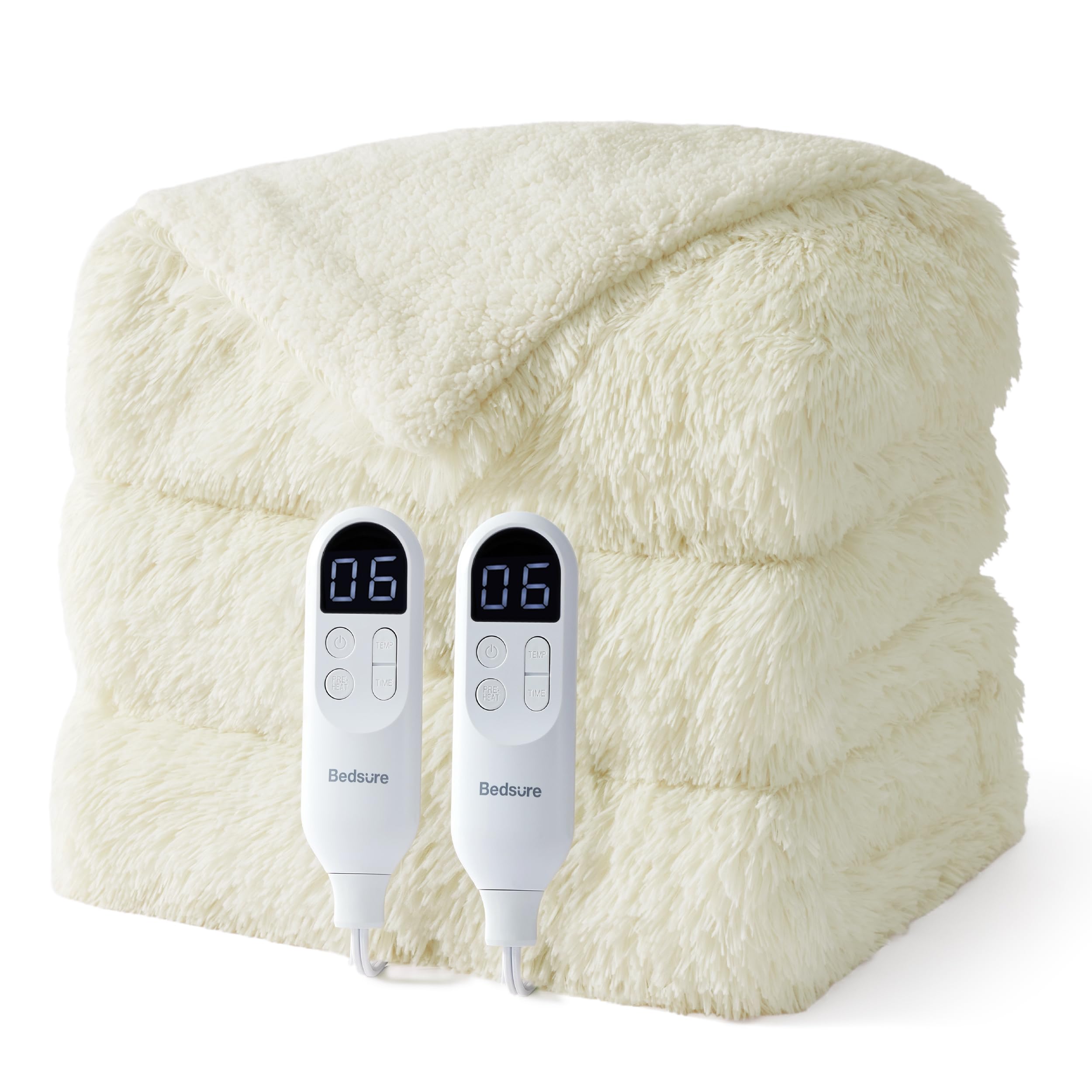 Bedsure Heated Blanket with Preheate Function