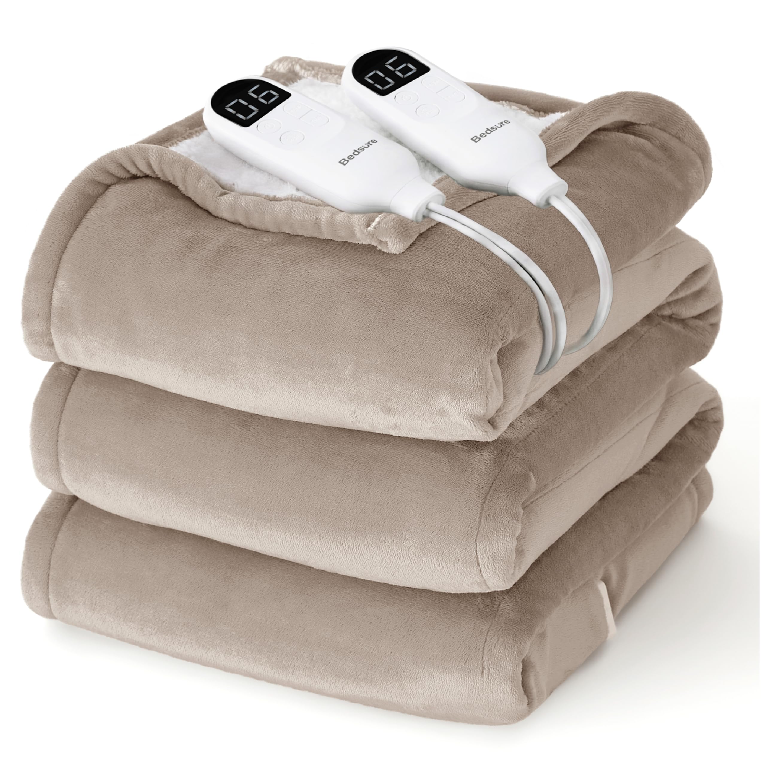 Bedsure Heated Blanket with Preheate Function