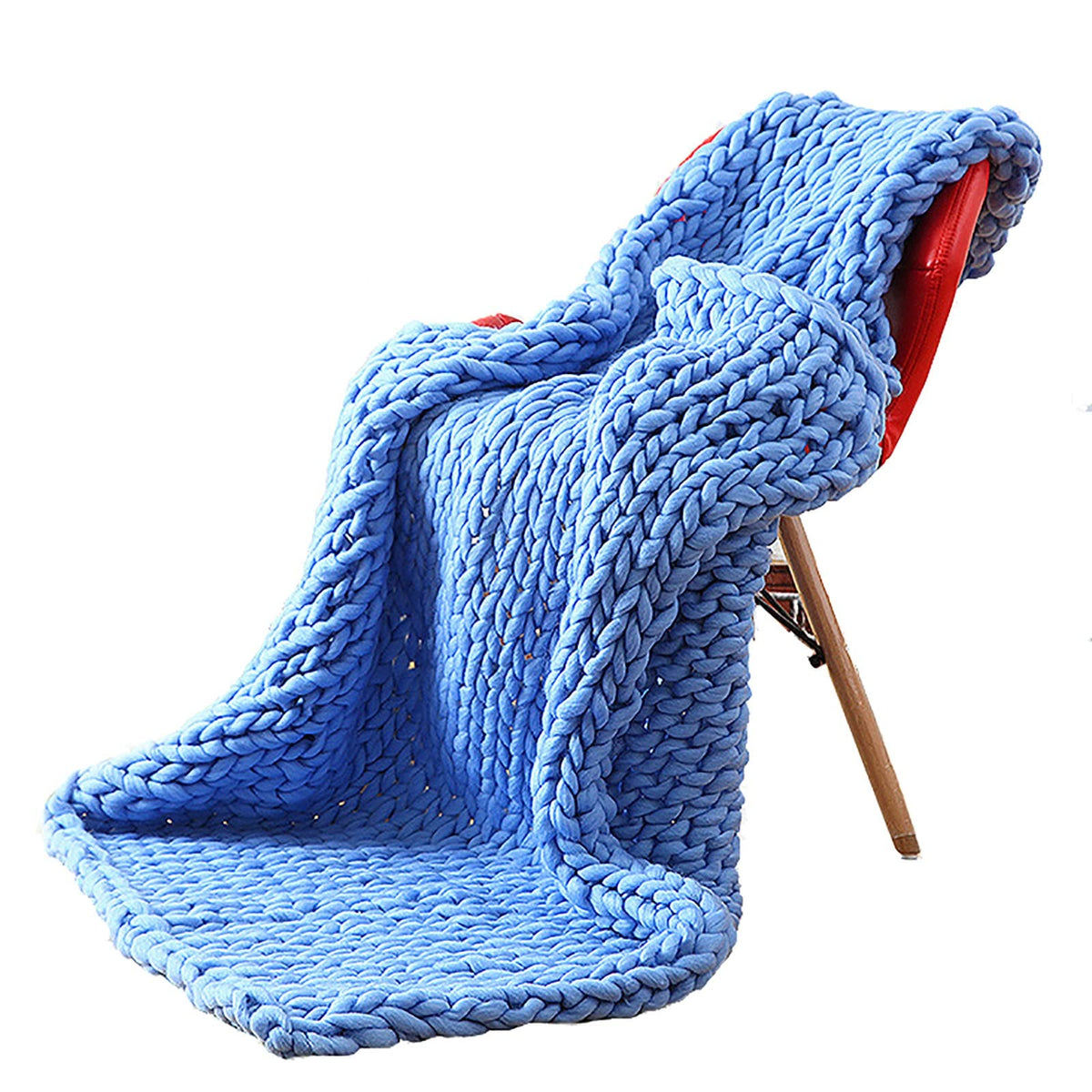 Chunky Knit Throw Blanket