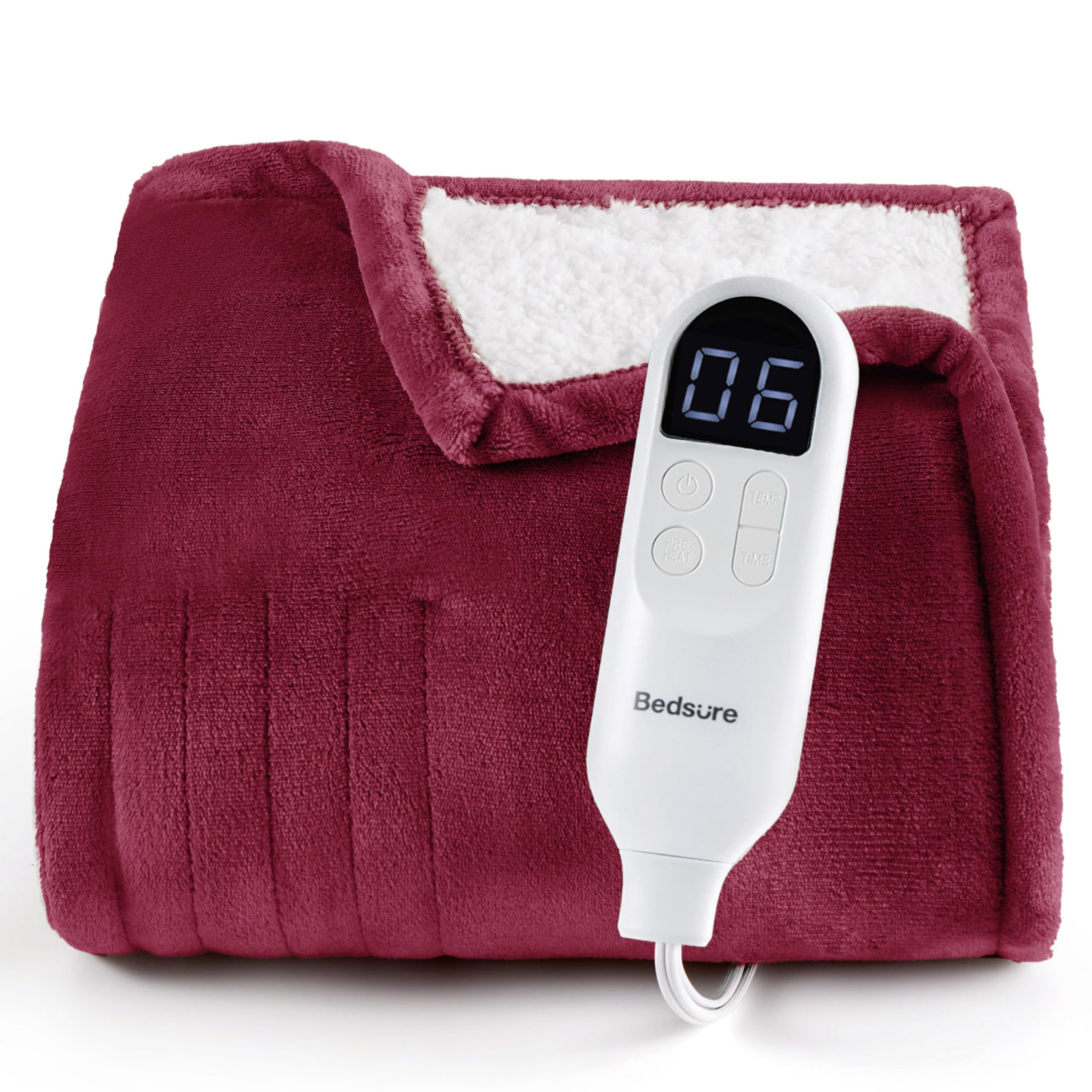 Bedsure Heated Blanket with Preheate Function