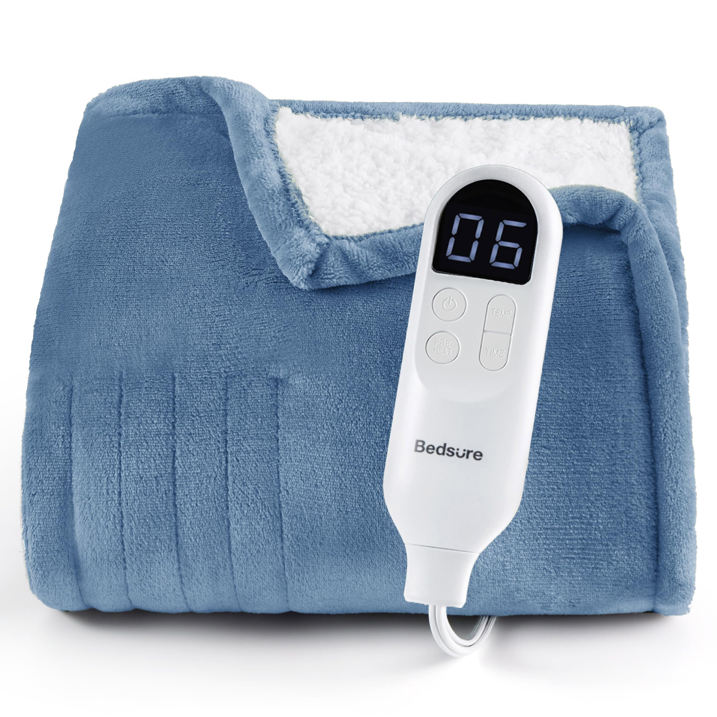 Bedsure Heated Blanket with Preheate Function
