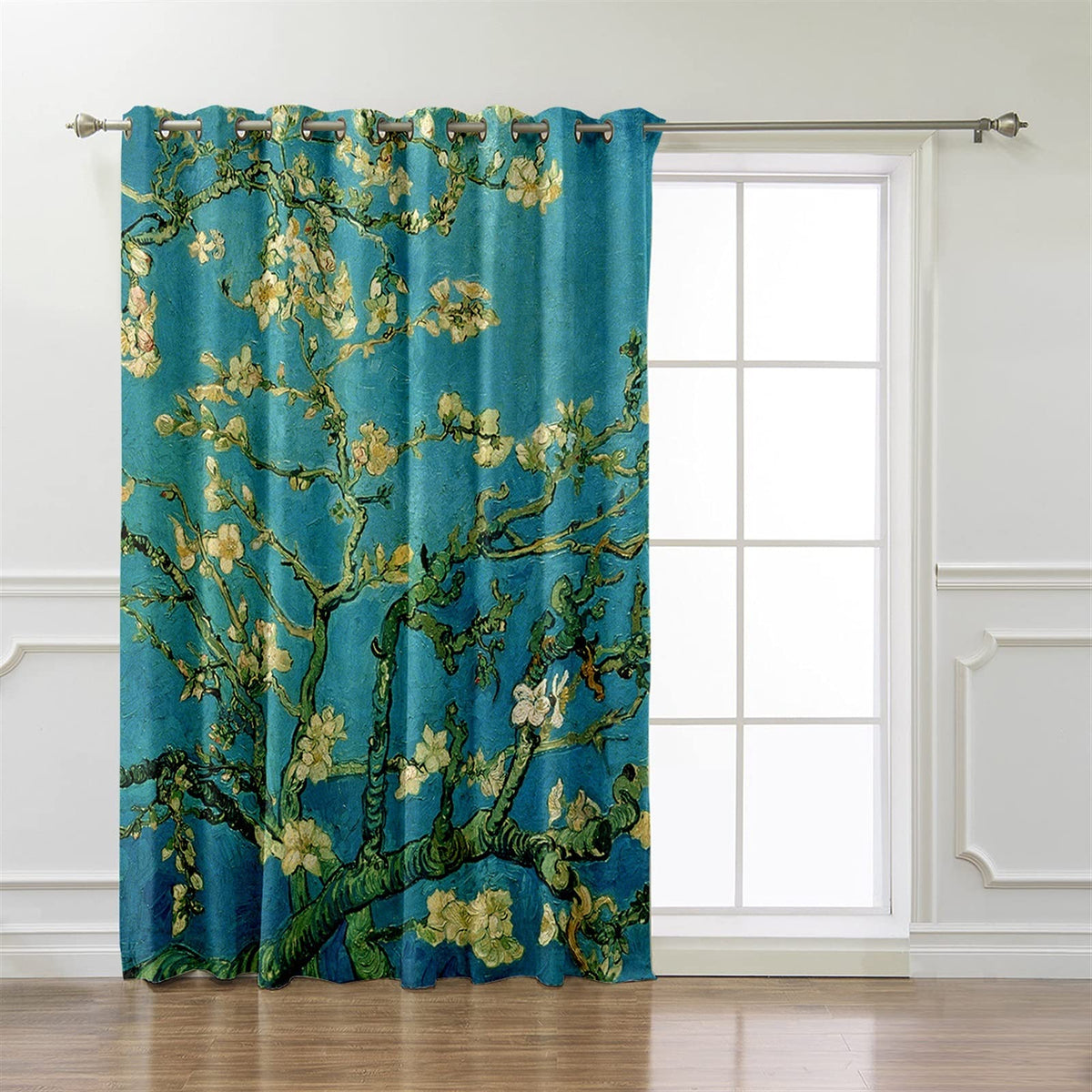Floral Blackout Curtain Panel