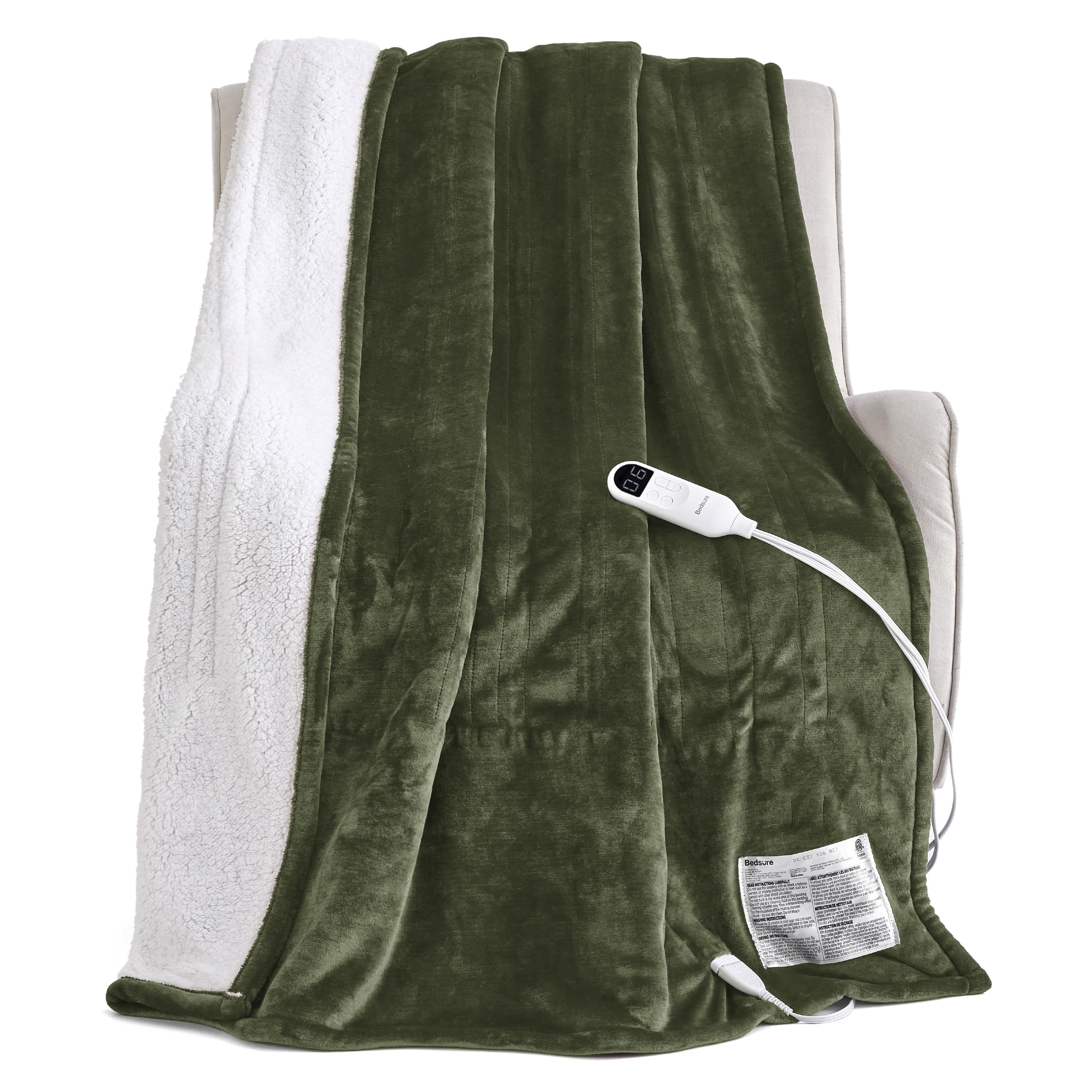 Bedsure Heated Blanket with Preheate Function