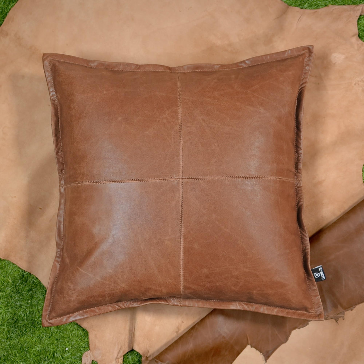 Lambskin Leather Pillow Cover