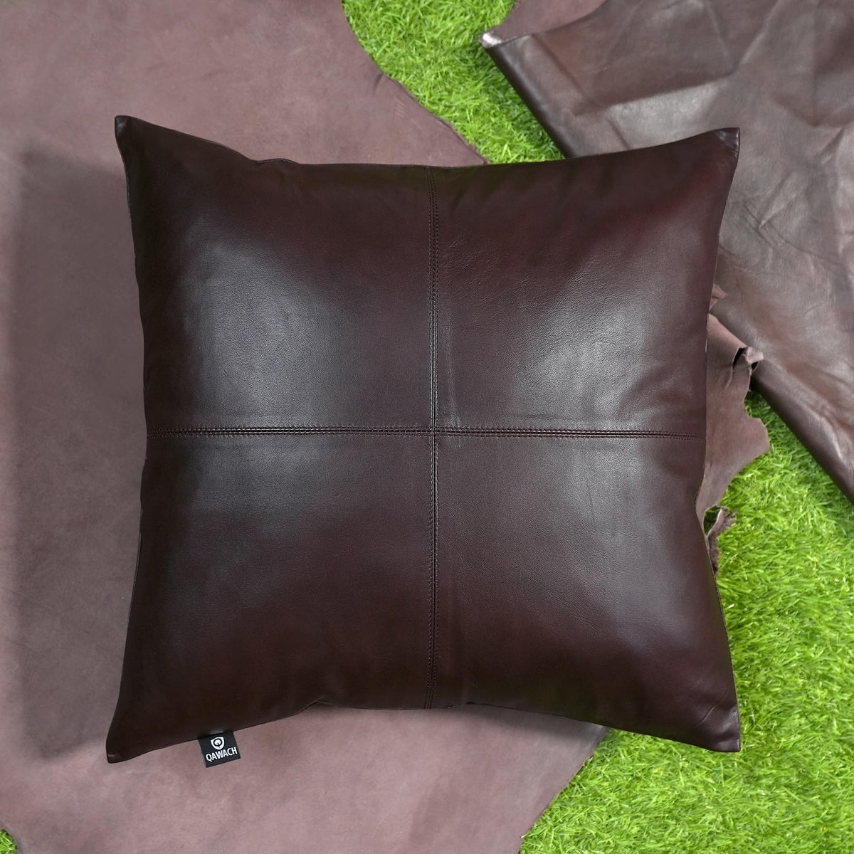 Lambskin Leather Pillow Cover