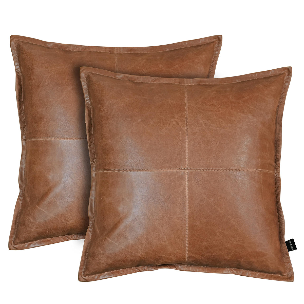 Lambskin Leather Pillow Cover