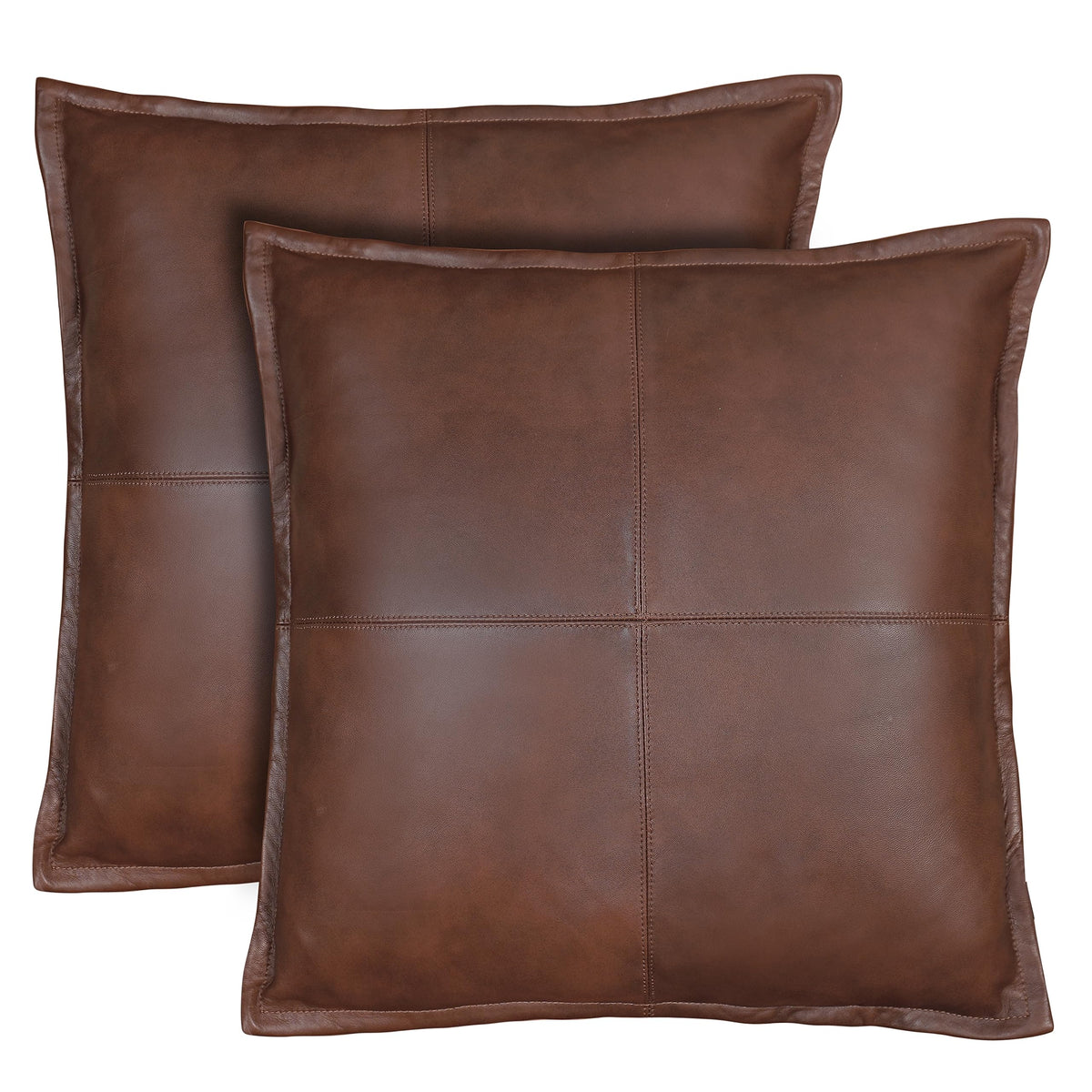 Lambskin Leather Pillow Cover