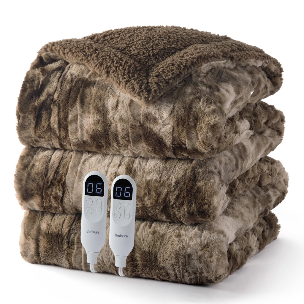 Bedsure Heated Blanket with Preheate Function