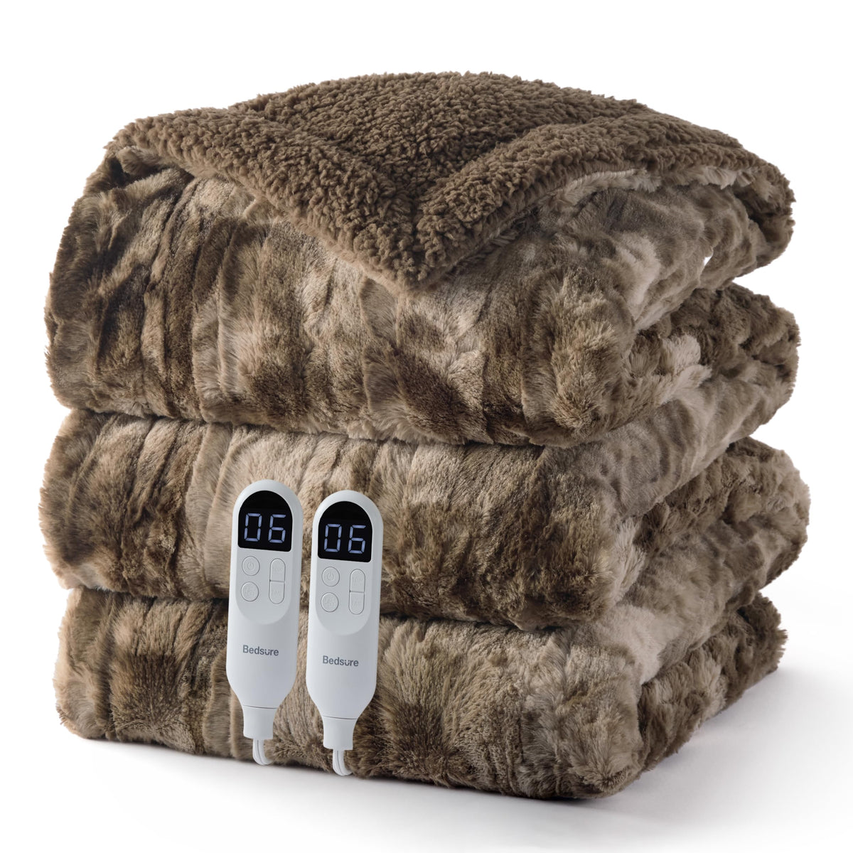 Bedsure Heated Blanket with Preheate Function