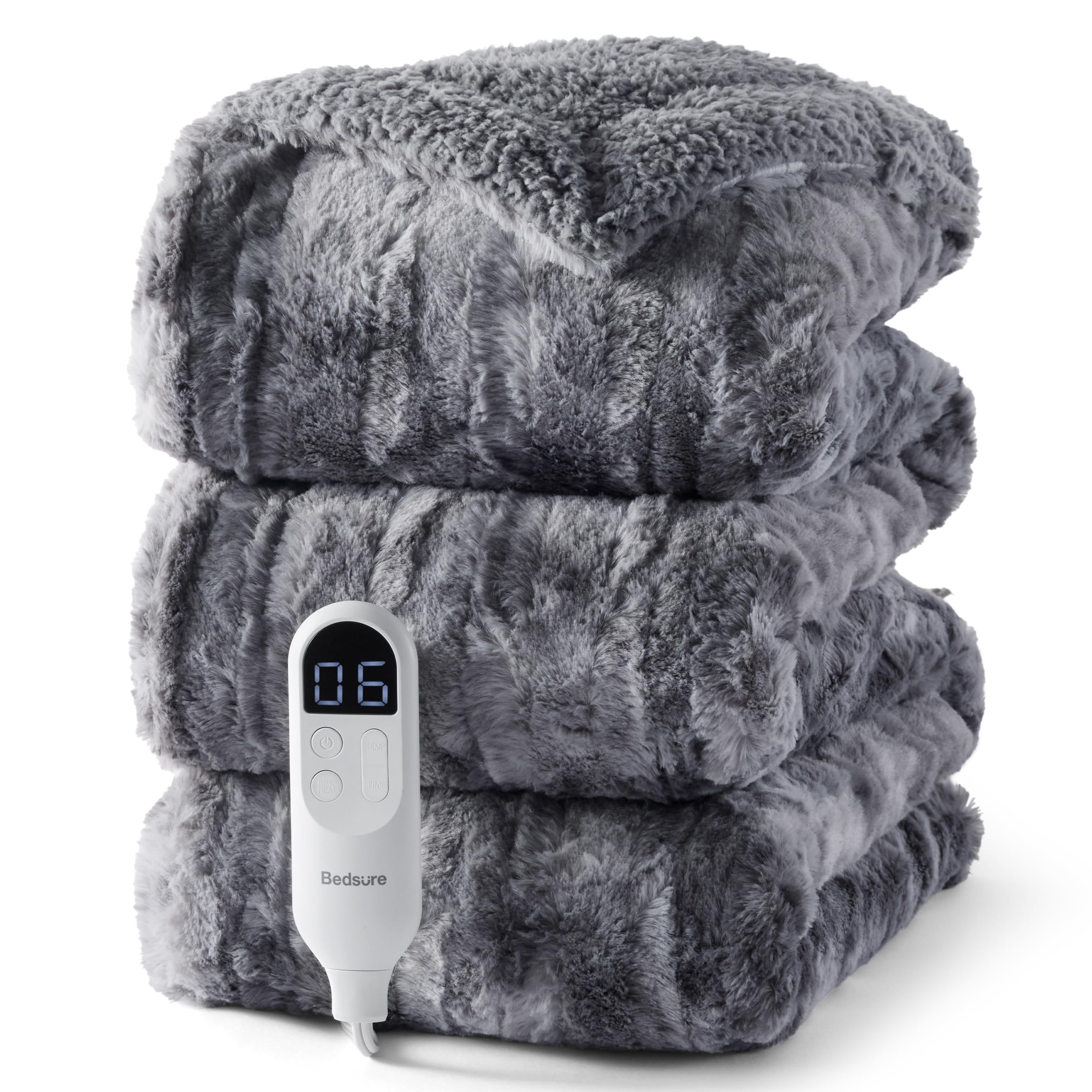 Bedsure Heated Blanket with Preheate Function