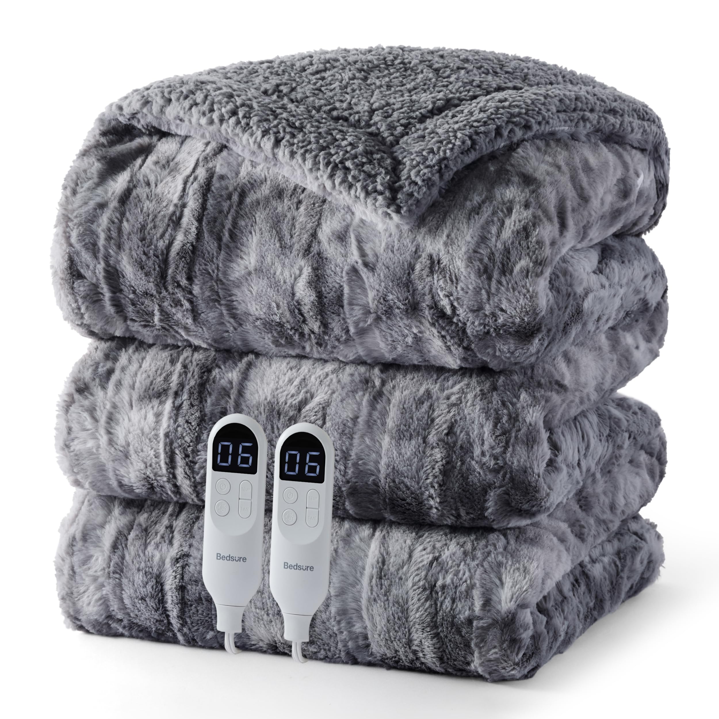 Bedsure Heated Blanket with Preheate Function
