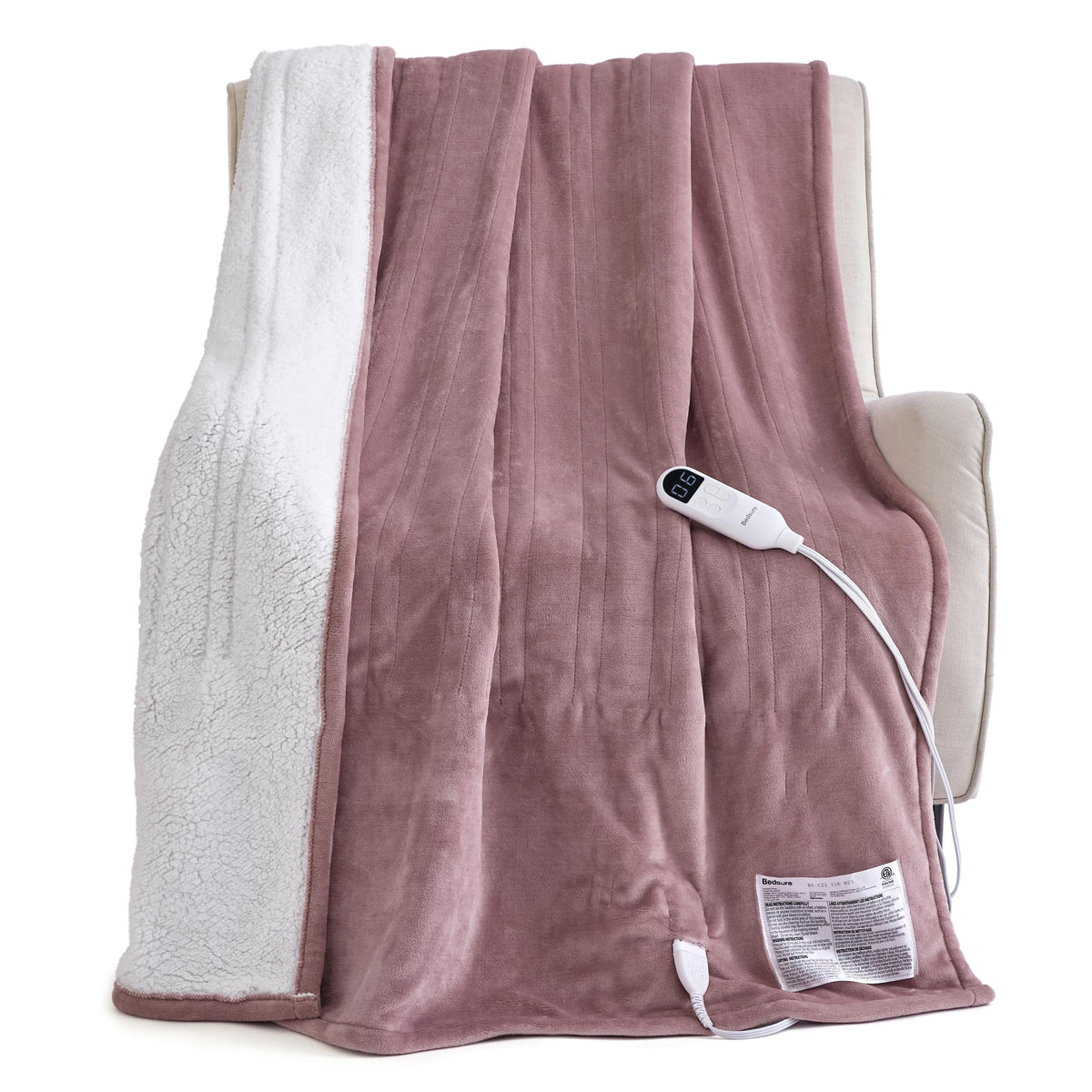 Bedsure Heated Blanket with Preheate Function