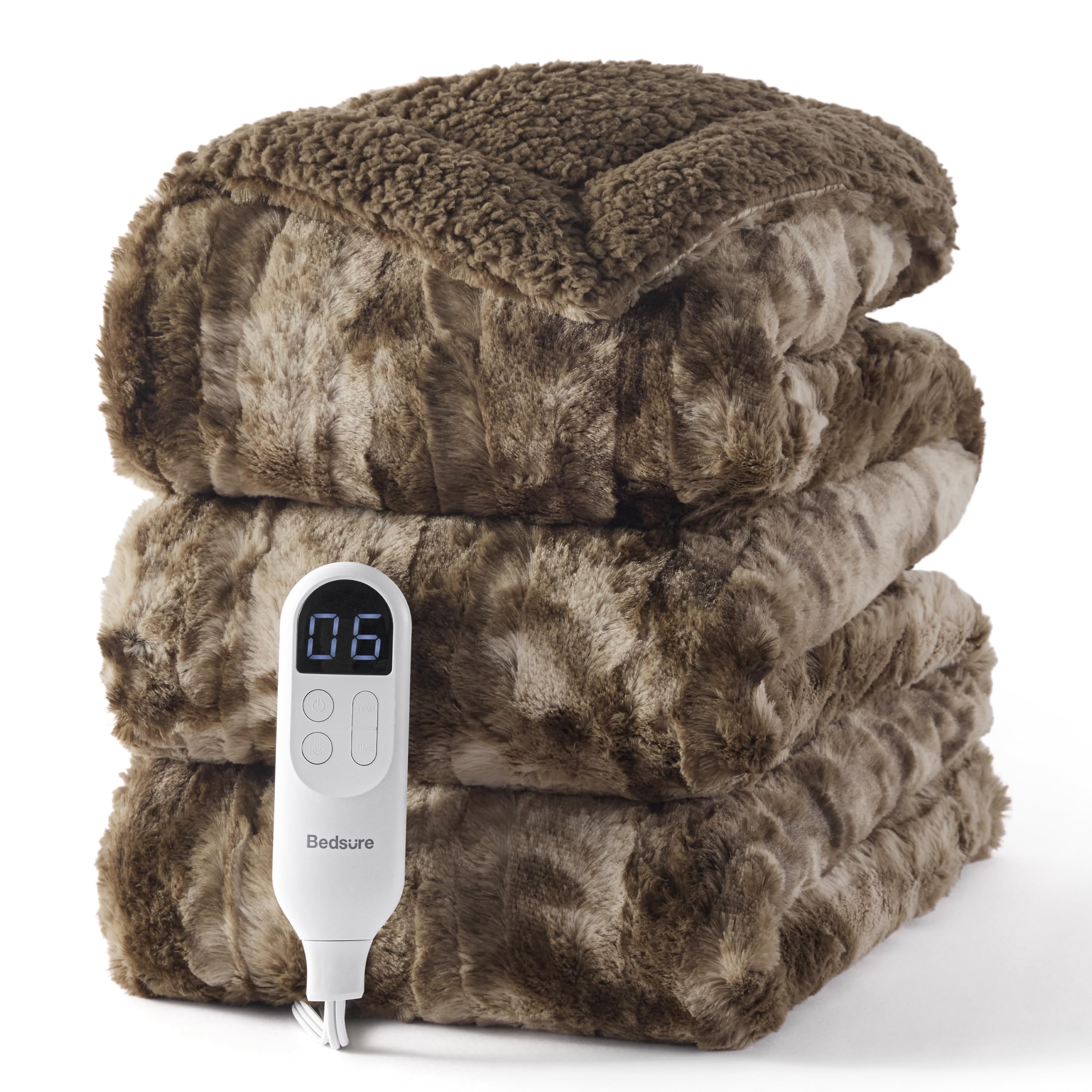 Bedsure Heated Blanket with Preheate Function
