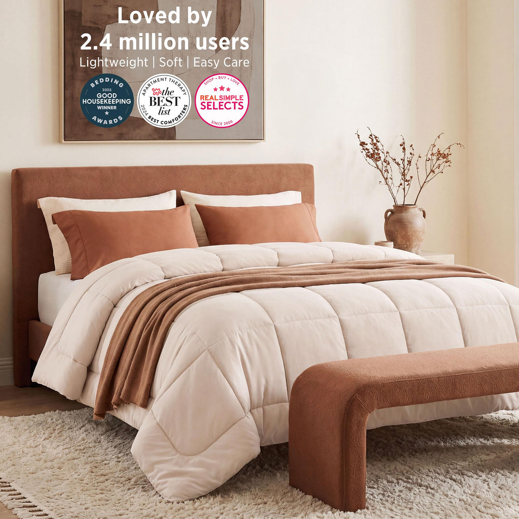 Bedsure Comforter Duvet Insert, Quilted Bedding Blanket, Oeko-TEX